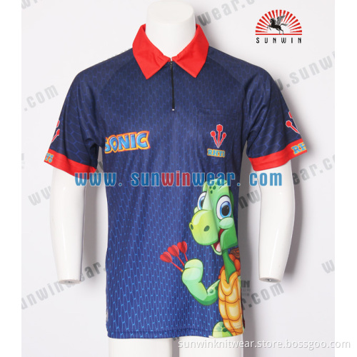 colorful custom dart jersey / latest design sublimated dart shirts